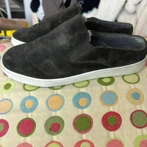 Vince Verrell 3 Suede Shearling Mule Style Sneaker Size 7.5 - Picture 2 of 8